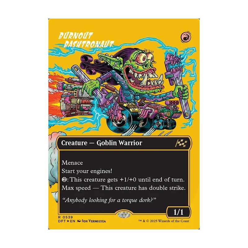 Burnout Bashtronaut (Borderless) (First-Place Foil) - Aetherdrift (Foil Near Mint)