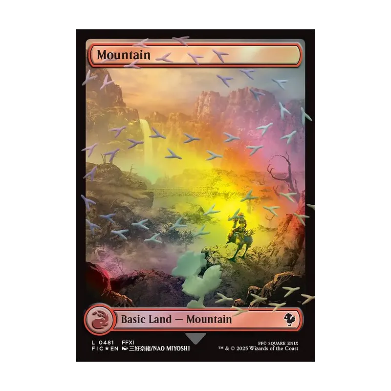 Mountain (Chocobo Track Foil) - Final Fantasy Commander (Foil Near Mint)