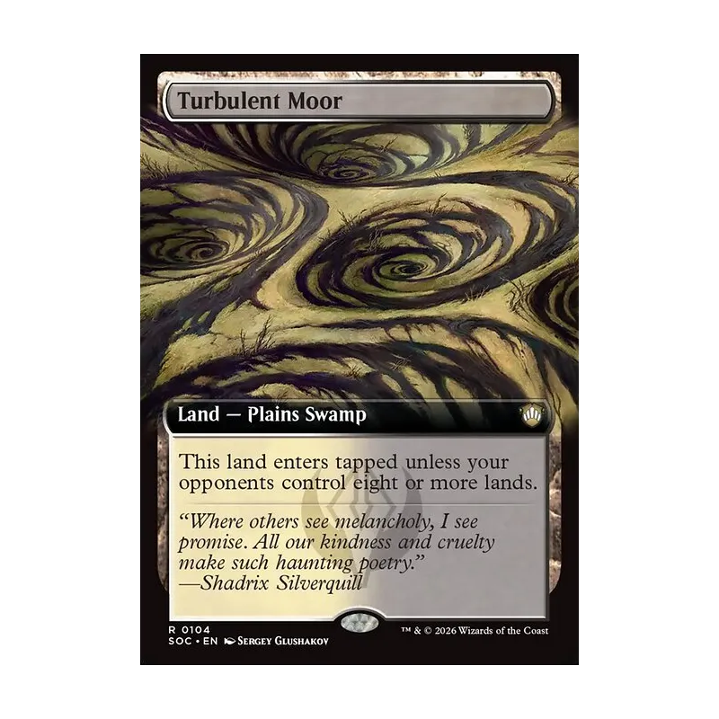 Turbulent Moor (Extended Art) - Secrets of Strixhaven Commander (Near Mint)