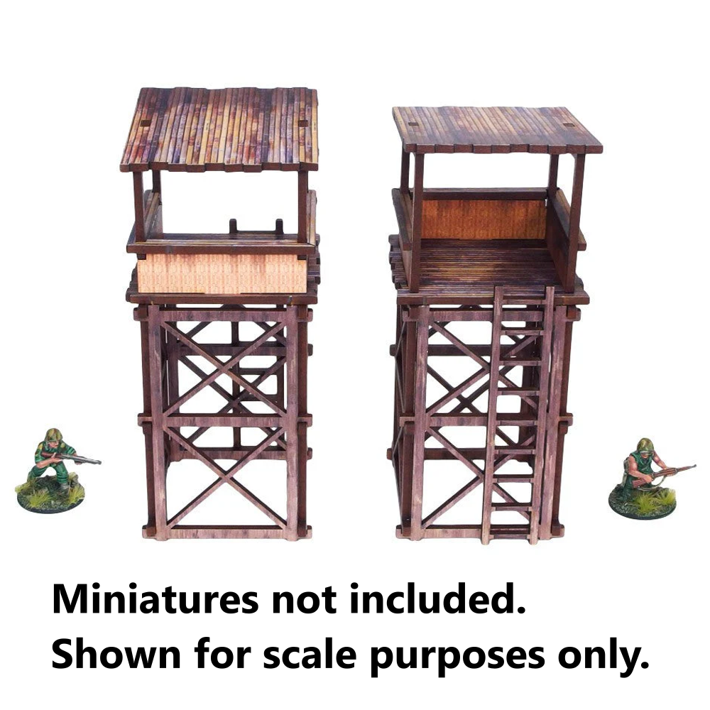 Bolt Action HDF Terrain: WW2 Pacific - Guard Towers