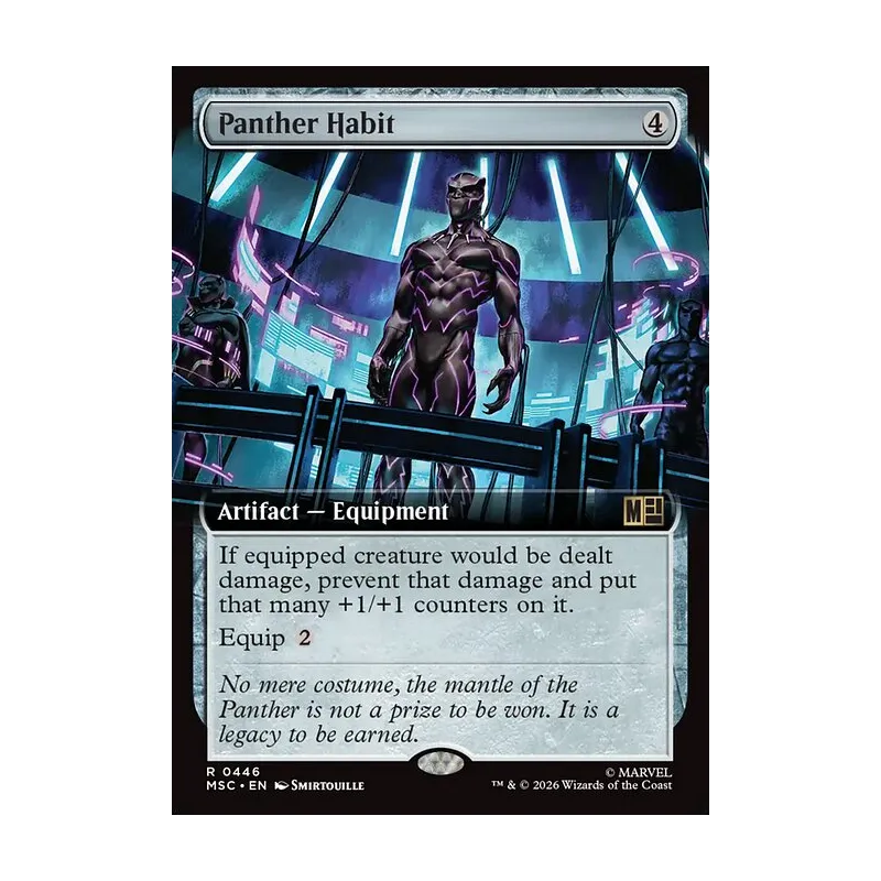 Panther Habit (Extended Art) - Marvel Super Heroes Commander (Near Mint)
