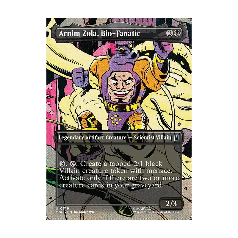 Arnim Zola, Bio-Fanatic (Borderless) - Marvel Super Heroes (Near Mint)