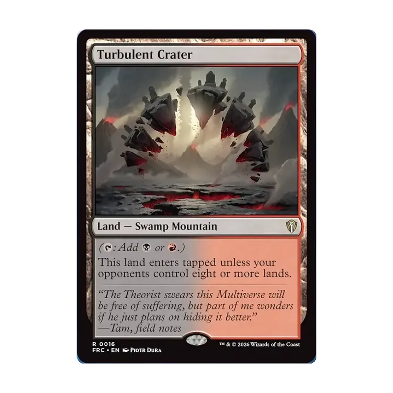 Turbulent Crater - Reality Fracture Commander (Near Mint)