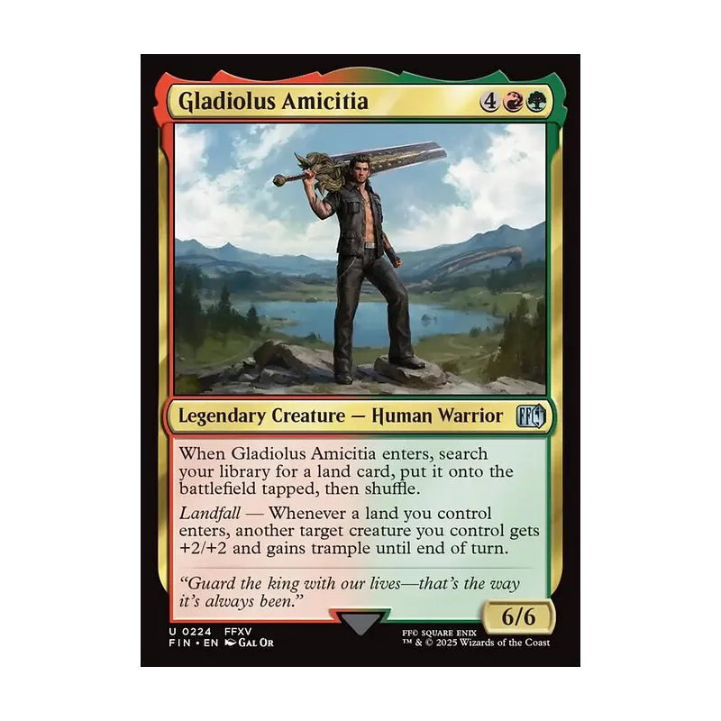 final fantasy mtg gladiolus Amicitia [FINAL FANTASY] search your library for a land card Final Fantasy Variants Foil: Gladiolus