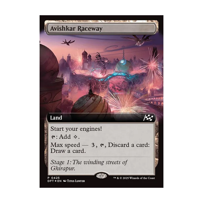Avishkar Raceway (Extended Art) - Aetherdrift (Foil Near Mint)