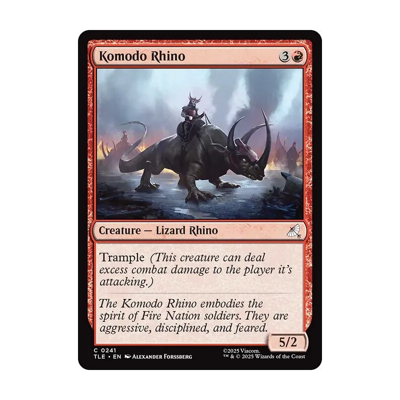 Komodo Rhino (0241) - Avatar: The Last Airbender Eternal (Near Mint)