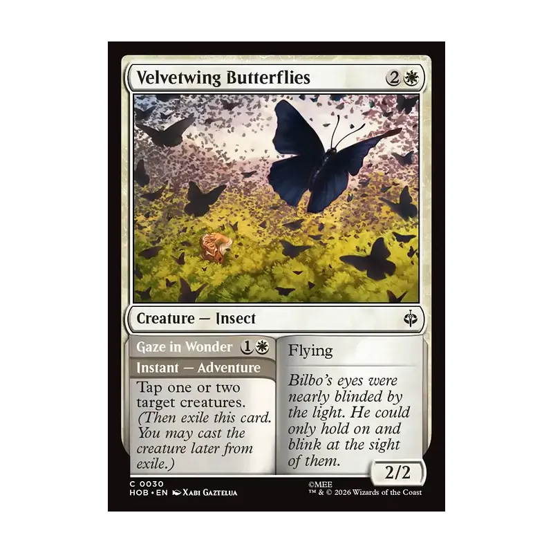 Velvetwing Butterflies - The Hobbit (Near Mint)