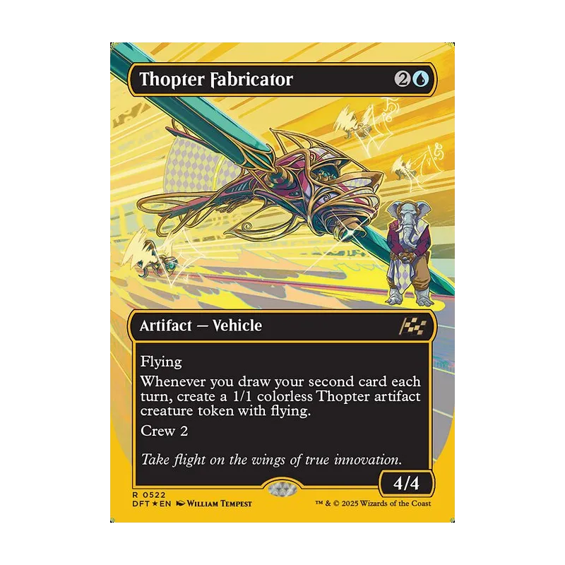 Thopter Fabricator (Borderless) (First-Place Foil) - Aetherdrift (Foil Near Mint)