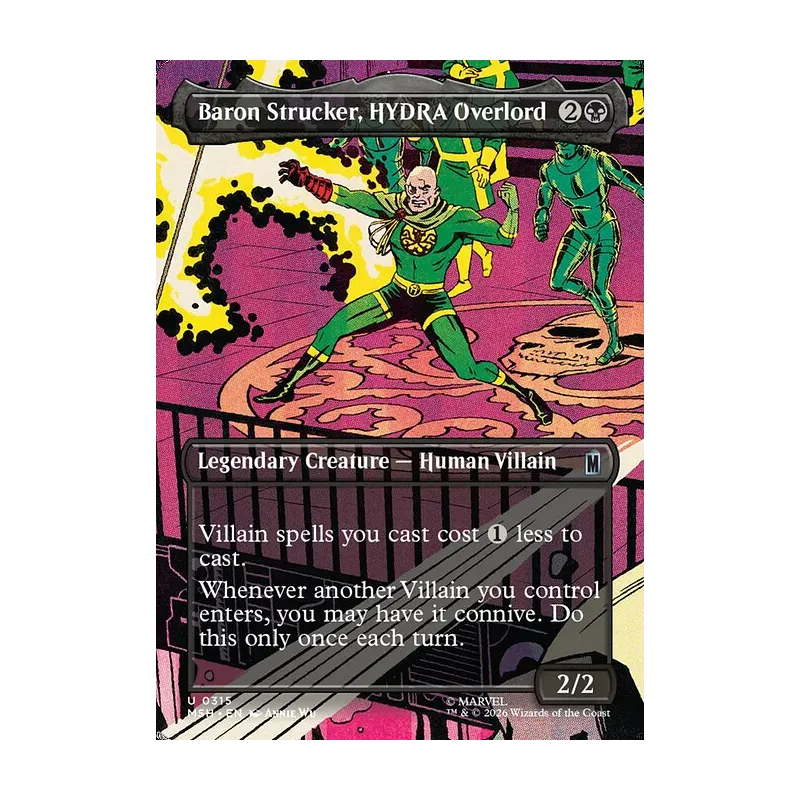 Baron Strucker, HYDRA Overlord (Borderless) - Marvel Super Heroes (Near Mint)