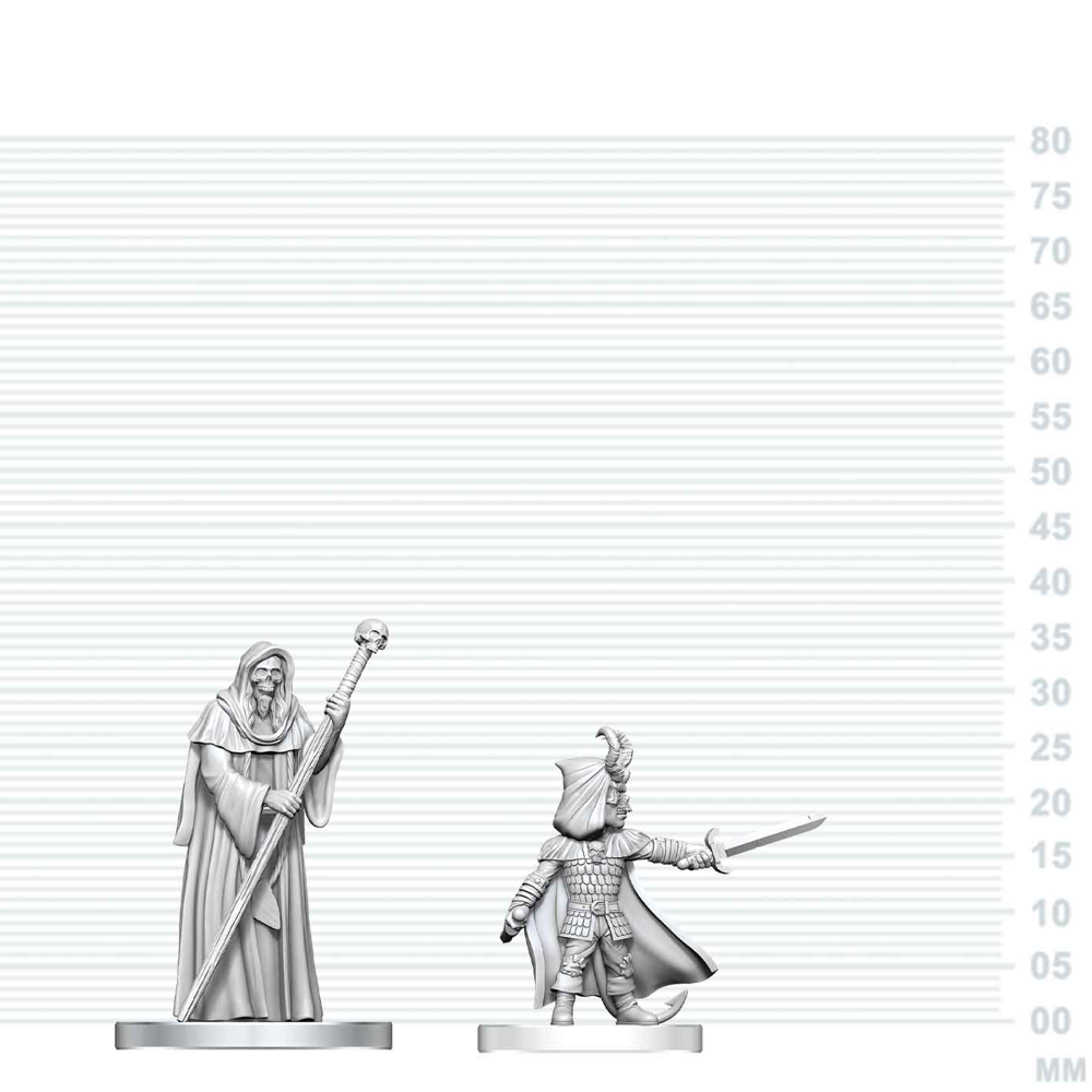 D&D Nolzur's Marvelous Unpainted Minis: Cultist of Bhaal & Cultist of Myrkul (Preorder)