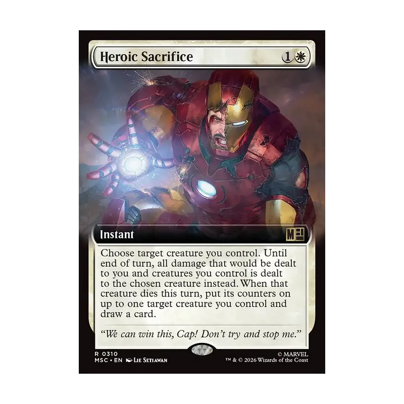 Heroic Sacrifice (Extended Art) - Marvel Super Heroes Commander (Near Mint)