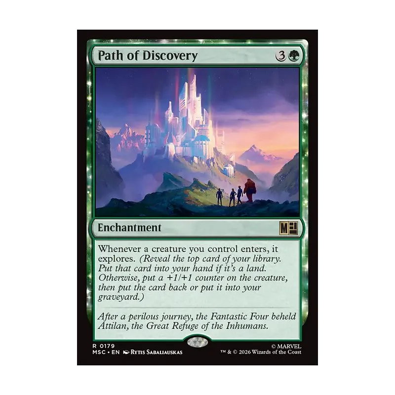 Path of Discovery (Surge Foil) - Marvel Super Heroes Commander (Foil Near Mint)