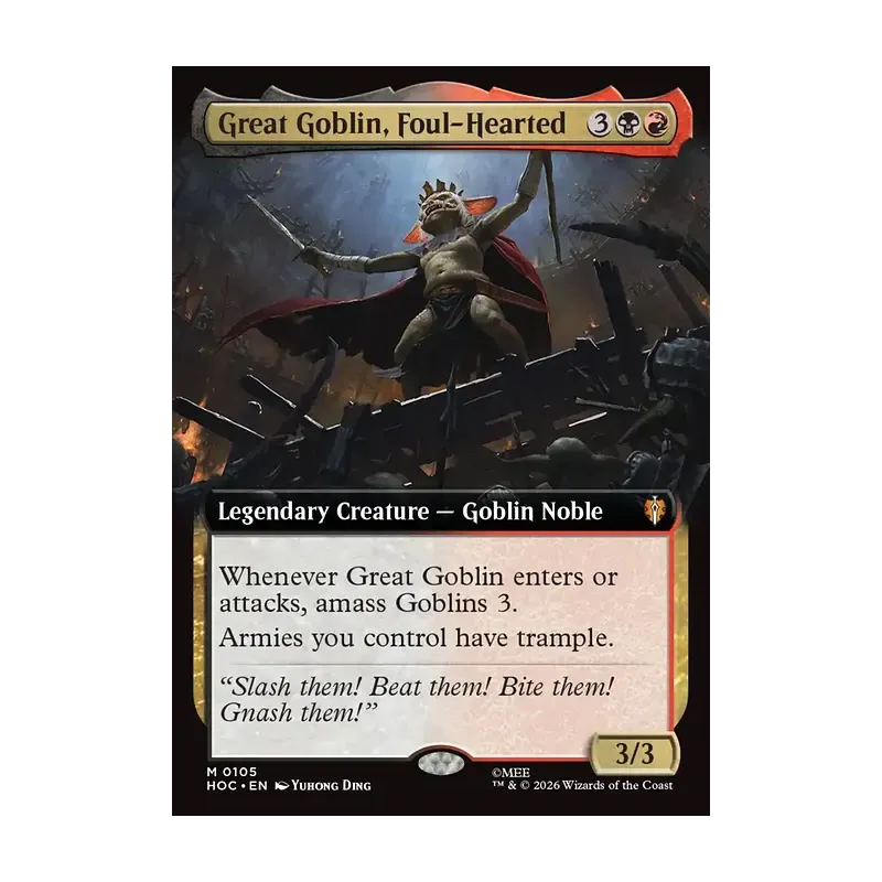 Great Goblin, Foul-Hearted (Extended Art) - The Hobbit Eternal (Near Mint)