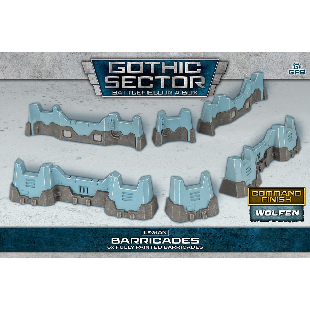 Battlefield in a Box: Gothic Sector - Legion Barricades (Command Finish Wolfen) (Preorder)