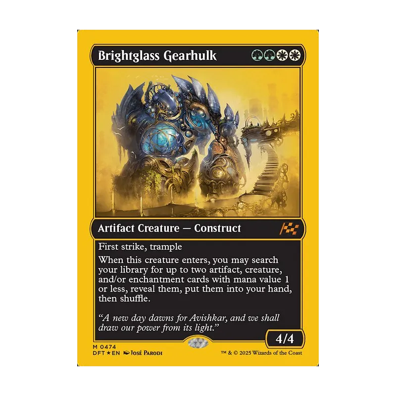 Brightglass Gearhulk (First-Place Foil) - Aetherdrift (Foil Near Mint)