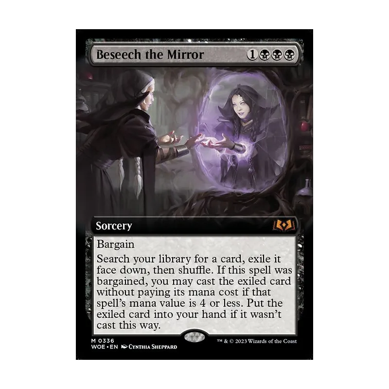 Beseech the Mirror (Extended Art) - Wilds of Eldraine (Near Mint)