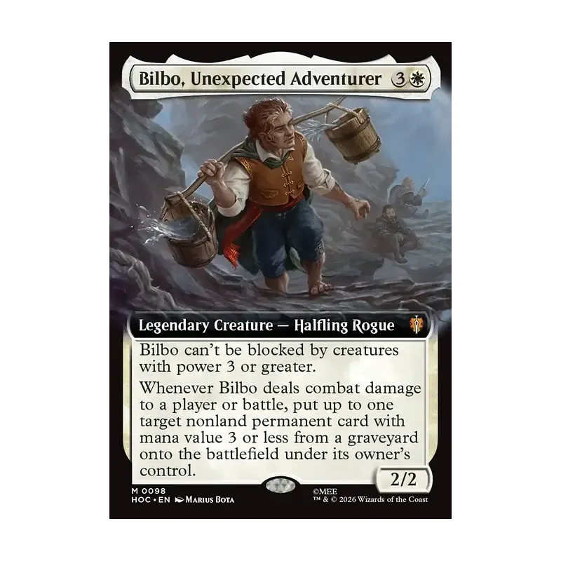 Bilbo, Unexpected Adventurer (Extended Art) - The Hobbit Eternal (Near Mint)