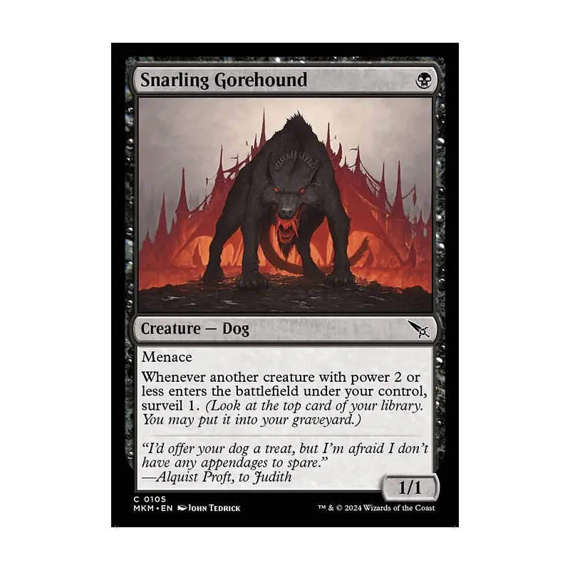 Snarling Gorehound - Murders at Karlov Manor (Near Mint)