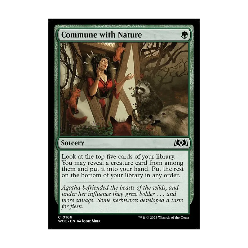 Commune with Nature - Wilds of Eldraine (Near Mint)
