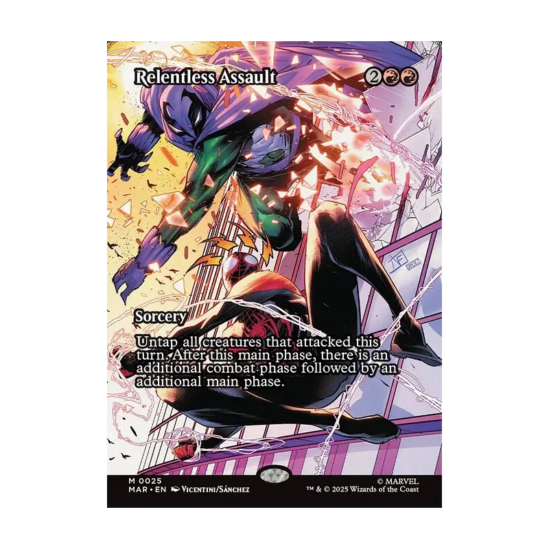 Relentless Assault (Borderless) - Marvel Universe (Near Mint)