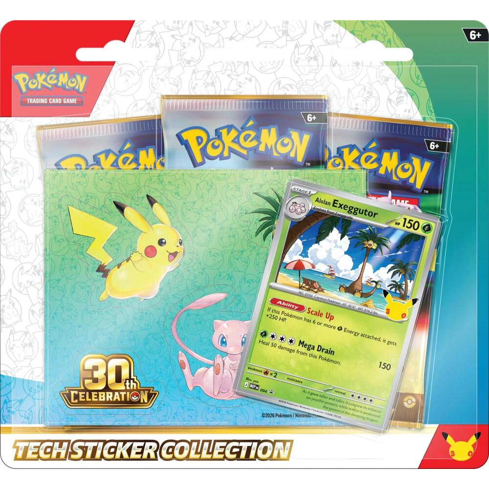 Pokemon TCG: 30th Celebration: Tech Sticker Collection - Alolan Exeggutor (Preorder)