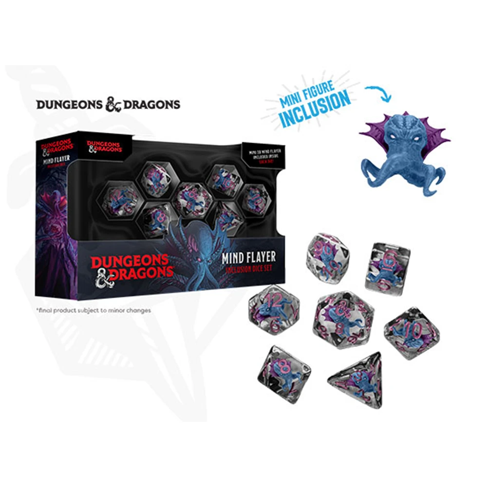 D&D Inclusion: Mind Flayer Dice Set (7) (Preorder)