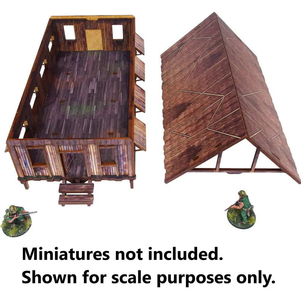 Bolt Action HDF Terrain: WW2 Pacific - Barracks