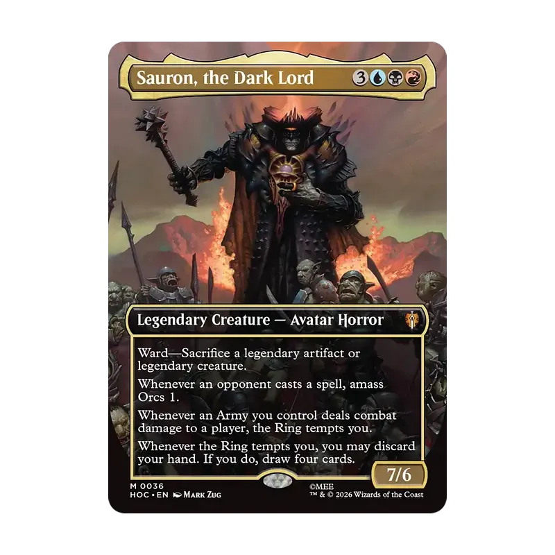 Sauron, the Dark Lord (Borderless) - The Hobbit Eternal (Near Mint)
