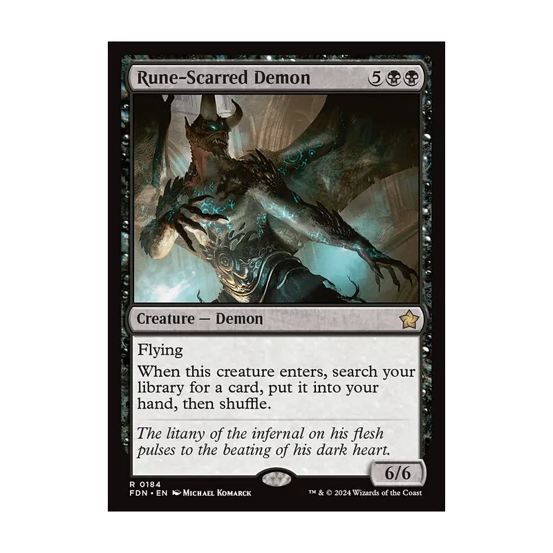 Rune-Scarred Demon - Foundations (Near Mint)