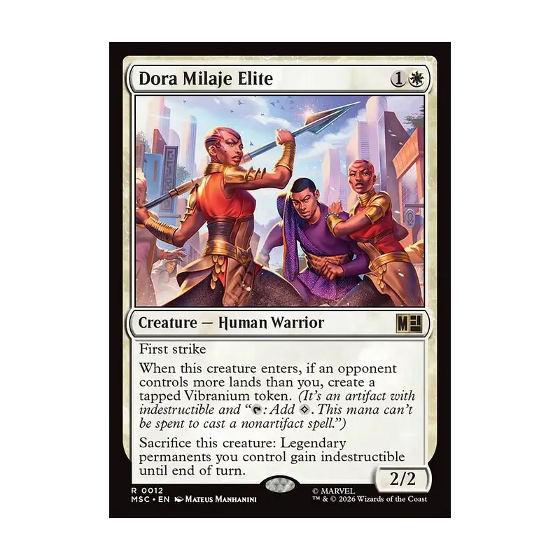 Dora Milaje Elite (Surge Foil) - Marvel Super Heroes Commander (Foil Near Mint)