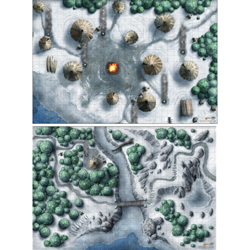 D&D 5E RPG: Icewind Dale Map Set (2) (Last Chance)