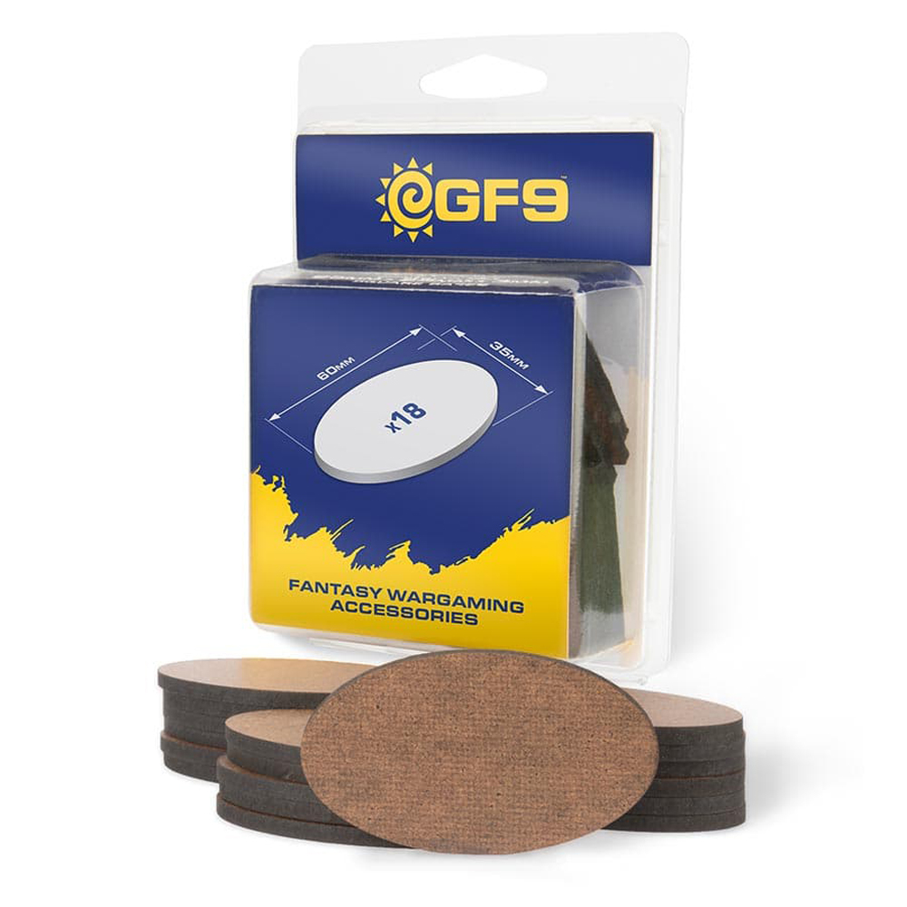 MDF Army Bases: Oval 60x35mm (18)