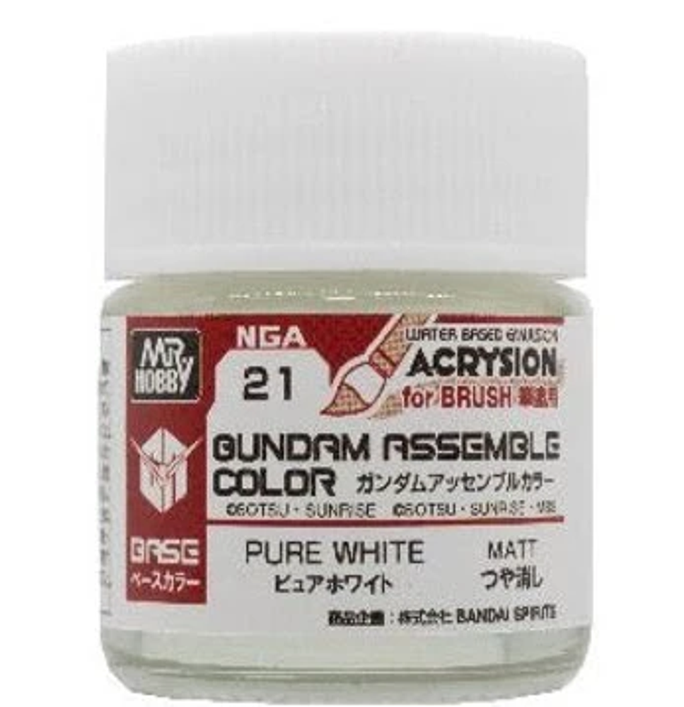 Gundam Assemble Color: Base Matte - Pure White (10ml) (Preorder)
