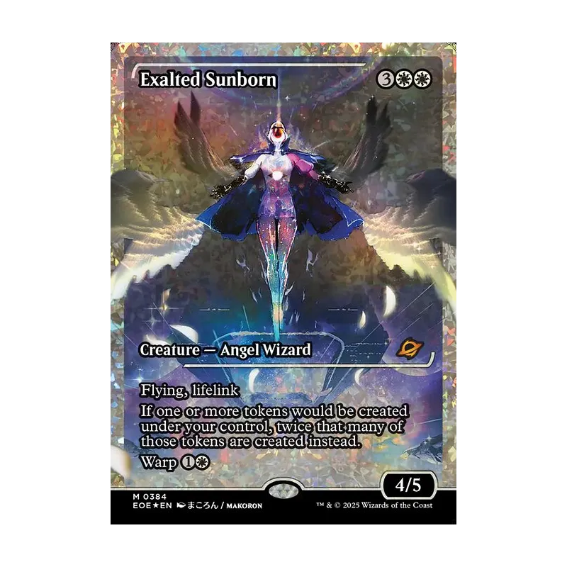 Exalted Sunborn (Showcase) (Fracture Foil) - Edge of Eternities (Foil Near Mint)
