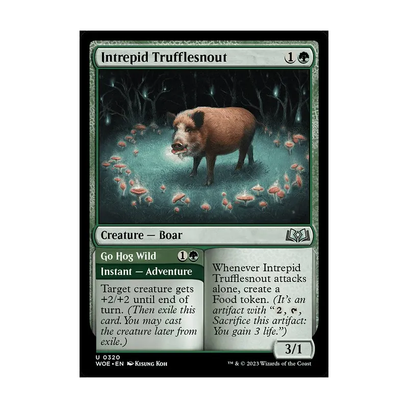 Intrepid Trufflesnout // Go Hog Wild - Wilds of Eldraine (Near Mint)