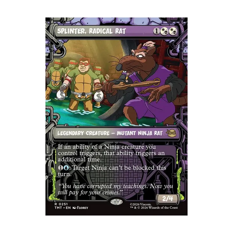 Splinter, Radical Rat (Showcase) - Teenage Mutant Ninja Turtles (Near Mint)