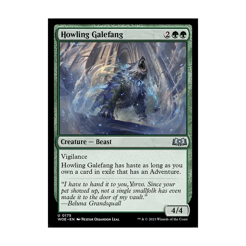 Howling Galefang - Wilds of Eldraine (Near Mint)