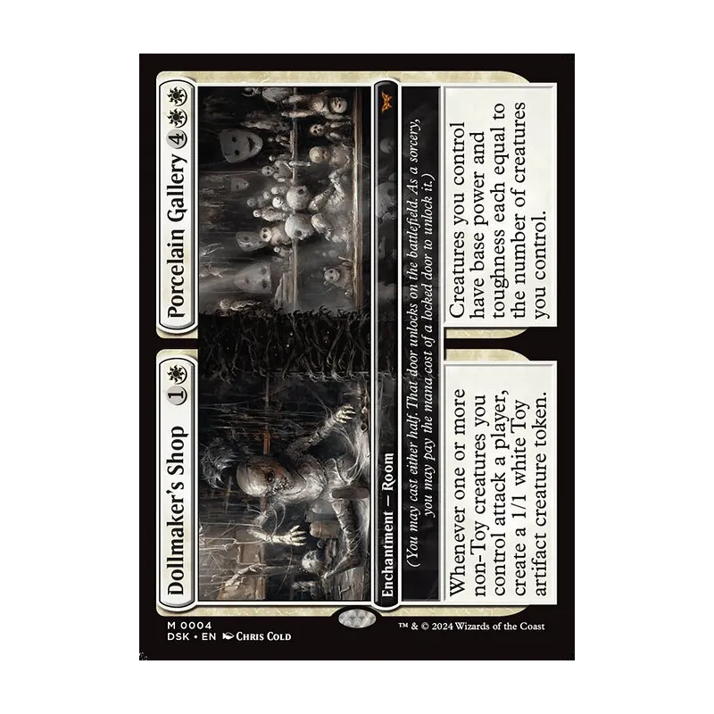 mtg duskmourn card gallery Duskmourn: House of Horror they cant gain life for the rest of the game Dollmaker's Shop // Porcelain Gallery