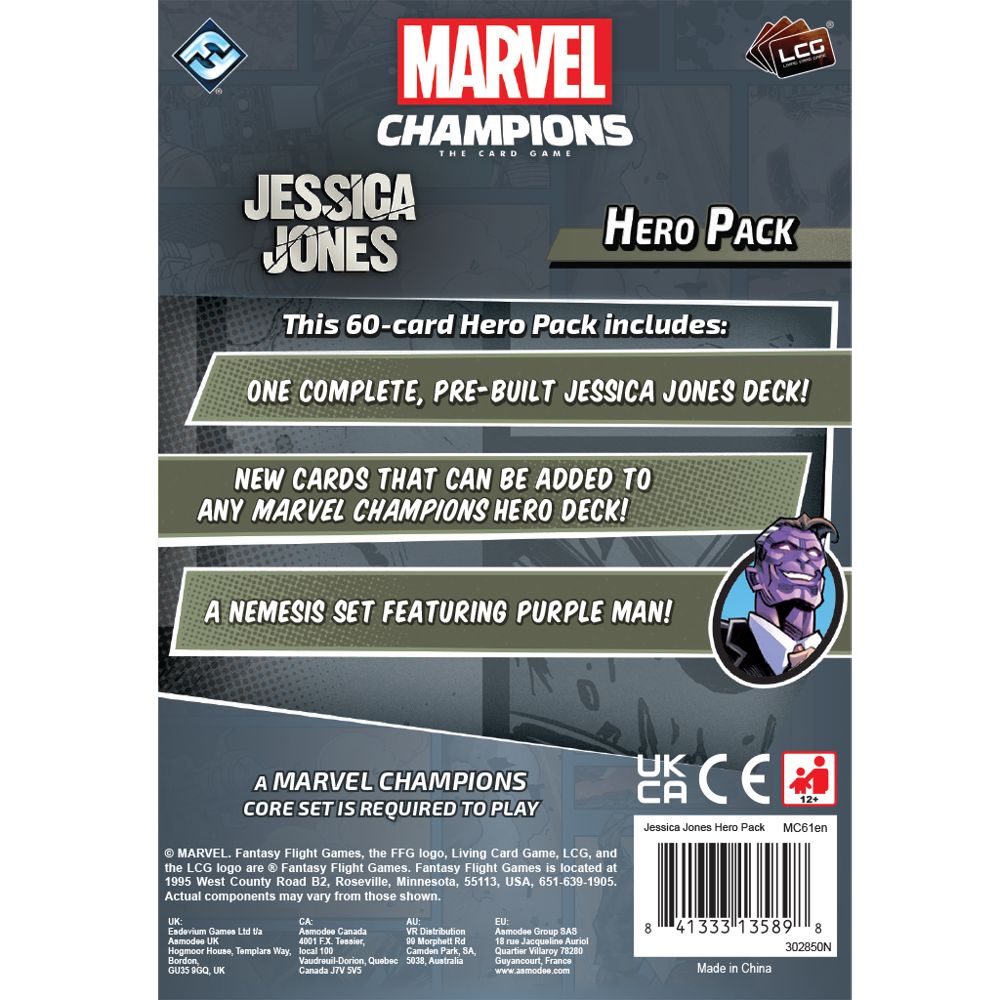 Marvel Champions LCG: Jessica Jones Hero Pack (Preorder)