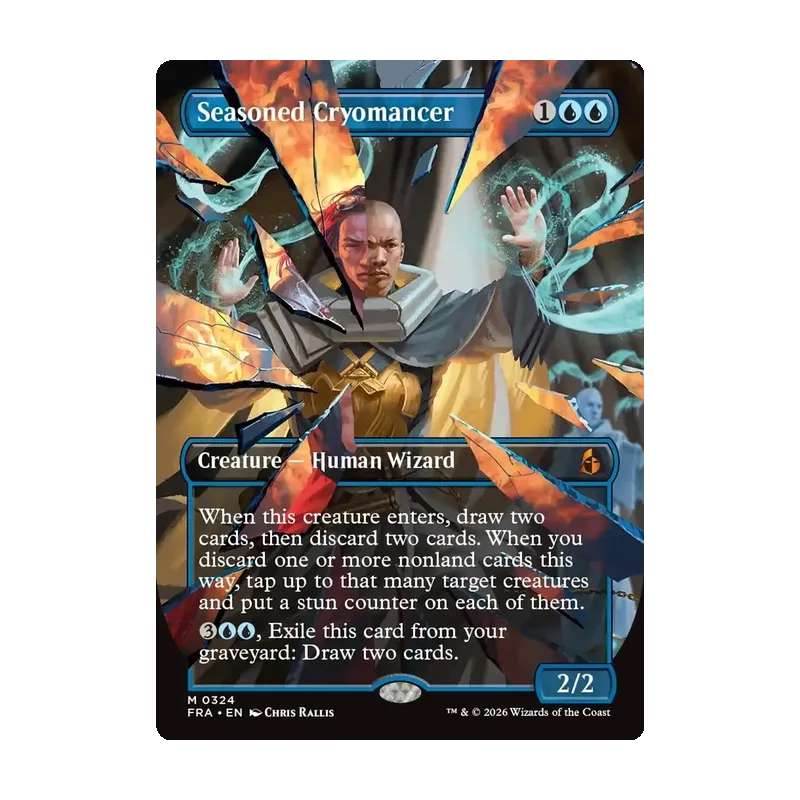 Seasoned Cryomancer (Borderless) (0324) - Reality Fracture (Near Mint)