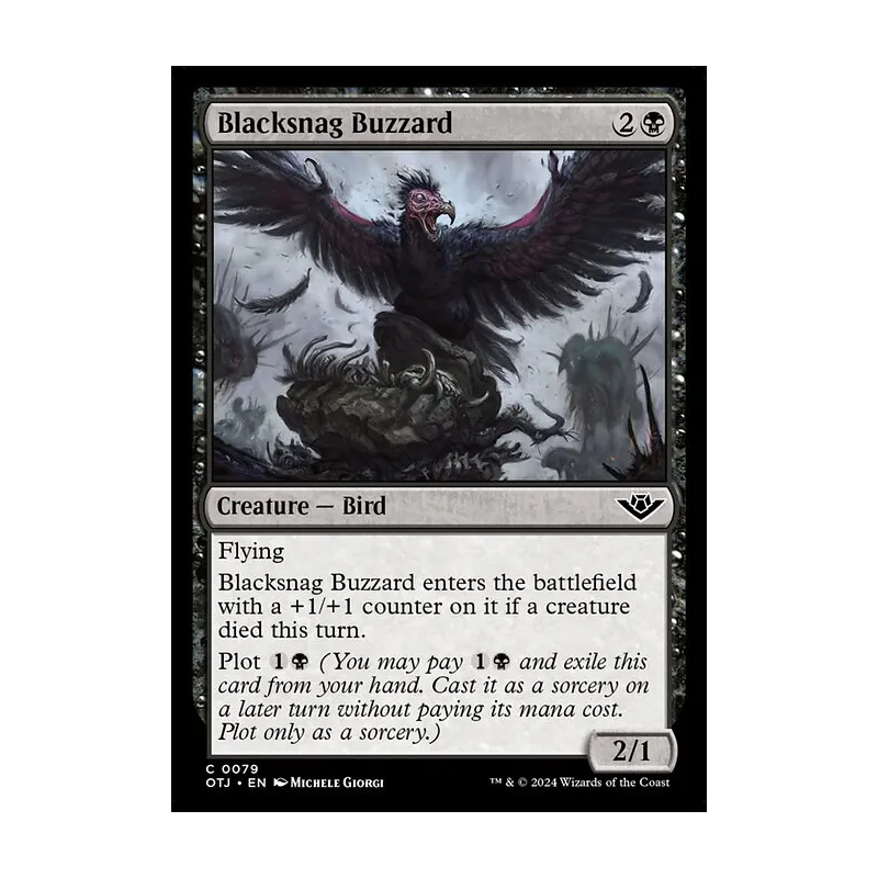 Blacksnag Buzzard - Outlaws of Thunder Junction (Near Mint)