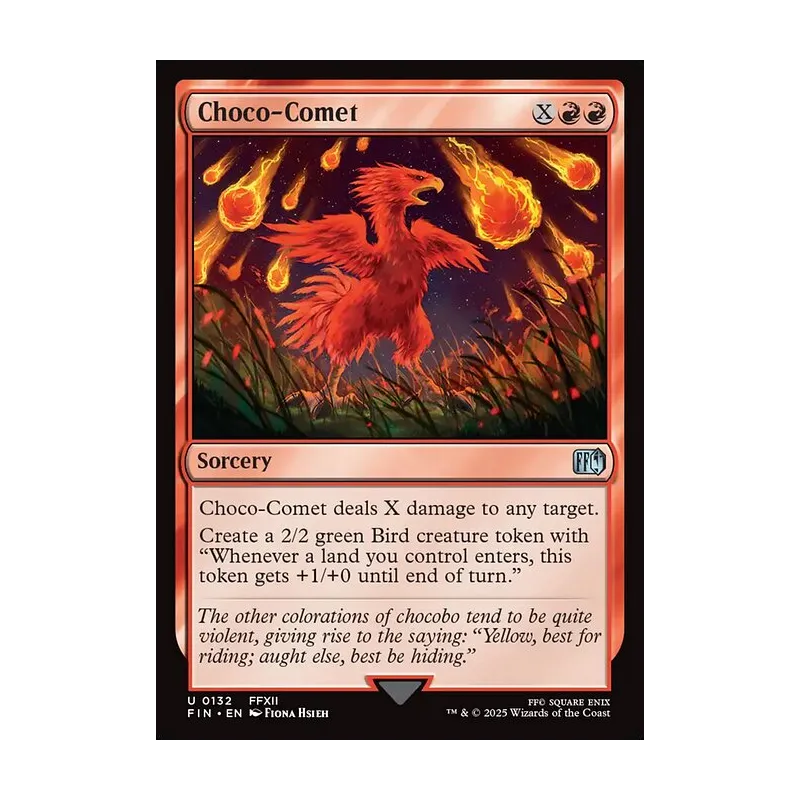 choco mtg final fantasy Choco, Seeker of Paradise You may play lands and cast Bird spells from the top of your library Choco-Comet | Final Fantasy MTG
