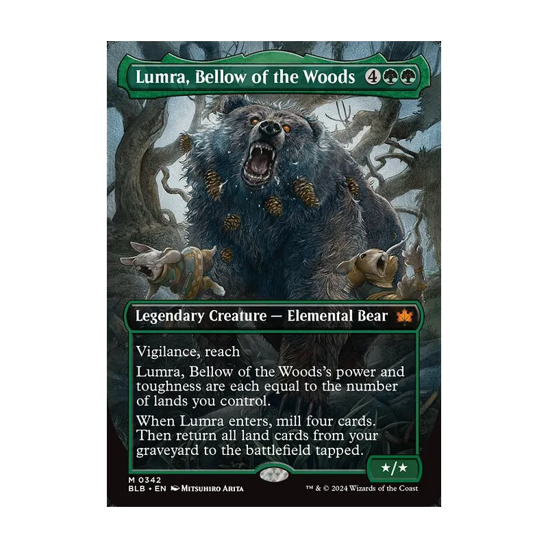 Lumra, Bellow of the Woods (Borderless) (0342) - Bloomburrow (Near Mint)