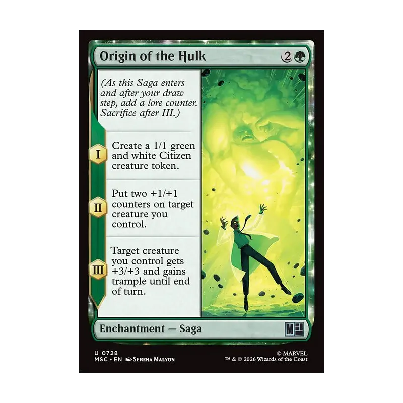 hulk mtg card Commander Deck EDH Deck The Incredible Bruce Banner 100 Magic Cards Custom Marvel (Activate each power The Incredible Hulks Makes Infinite