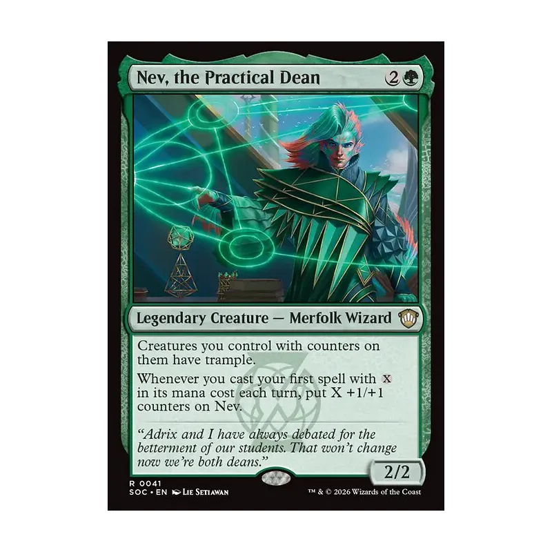 Nev, the Practical Dean - Secrets of Strixhaven Commander (Near Mint)