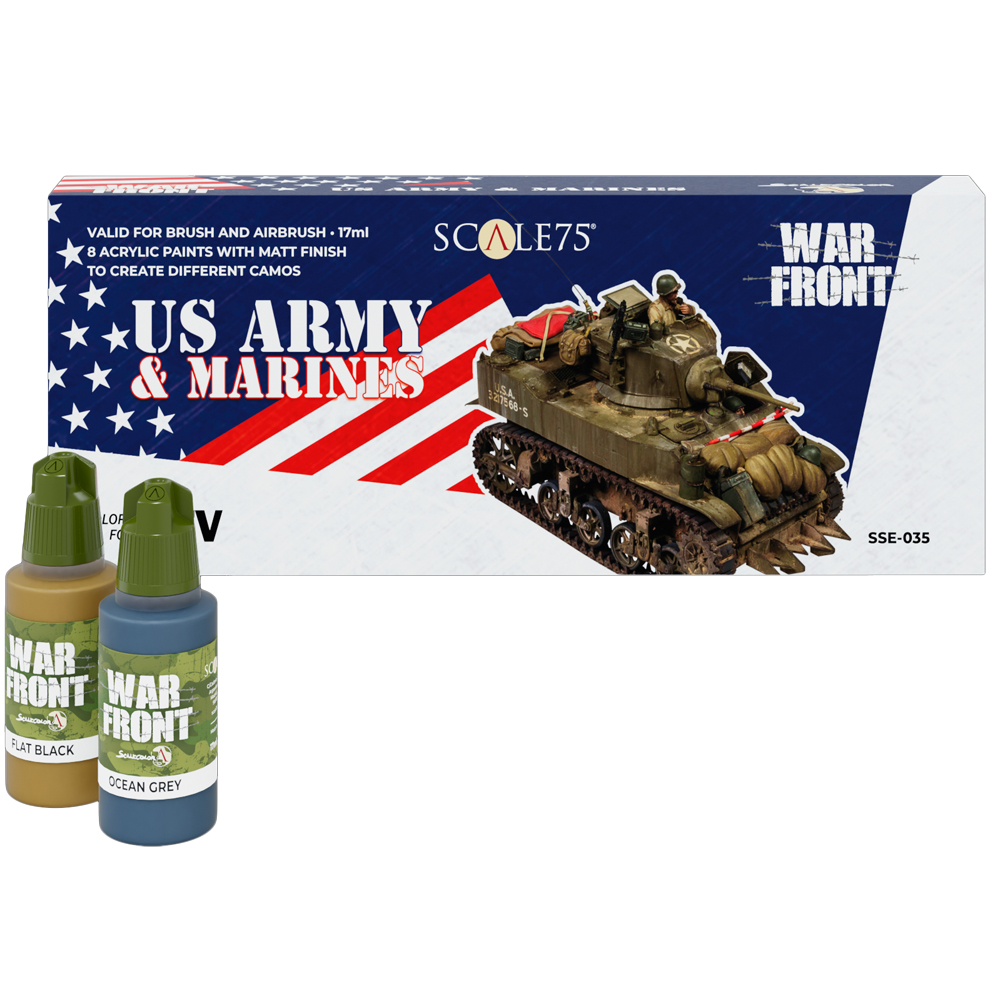 War Front Paint Set: Colors for AFV - US Army & Marines (Last Chance) War Front Paint Set: Colors for AFV - US Army & Marines (Last Chance)