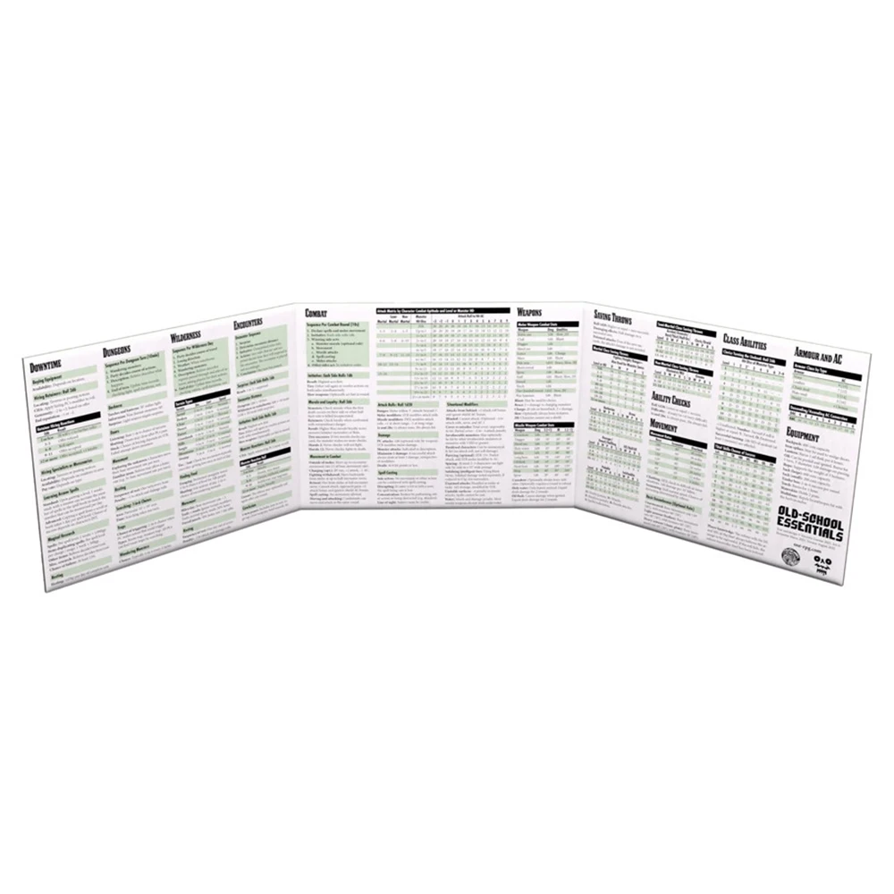 Old-School Essentials RPG: Deluxe Referee's Screen: B Marra Ed (Preorder)