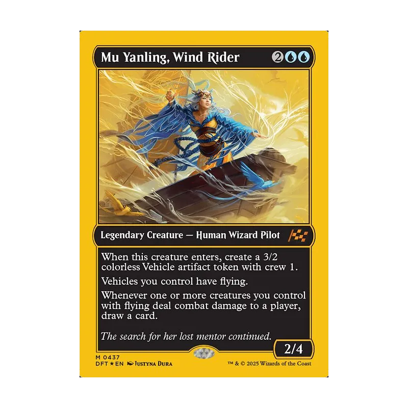 Mu Yanling, Wind Rider (First-Place Foil) - Aetherdrift (Foil Near Mint)