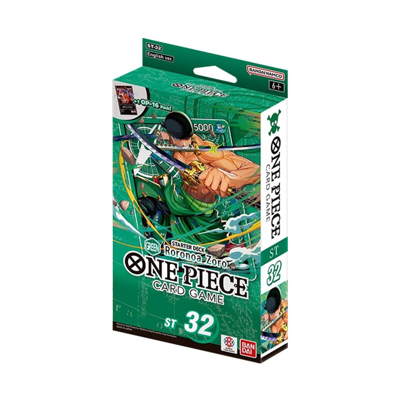 One Piece TCG: GREEN Roronoa Zoro [ST-32] - Starter Deck (New Arrival)