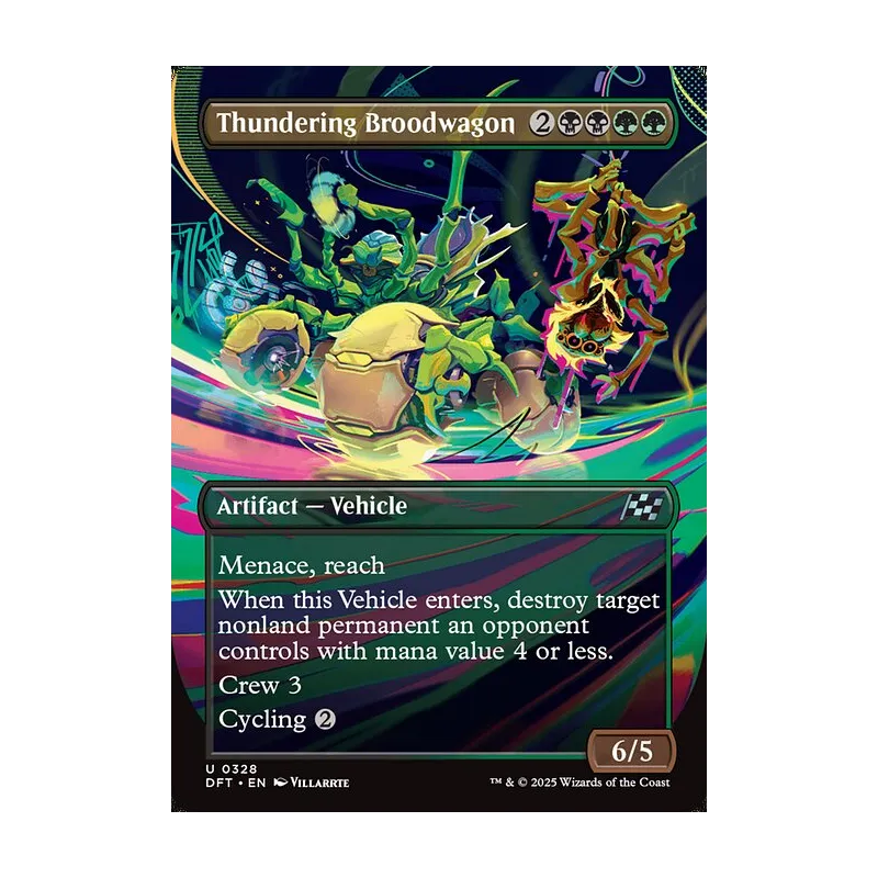 Thundering Broodwagon (Borderless) - Aetherdrift (Near Mint)